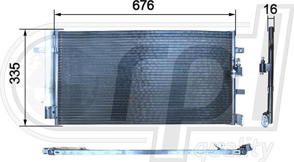 RPL QUALITY APCDAU5032 - Condensateur, climatisation droxauto.com