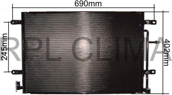 RPL QUALITY APCDAU5024 - Condensateur, climatisation droxauto.com