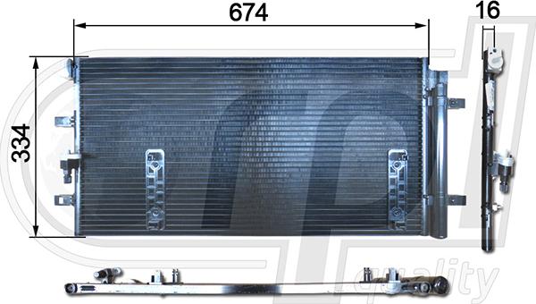 RPL QUALITY APCDAU5027 - Condensateur, climatisation droxauto.com