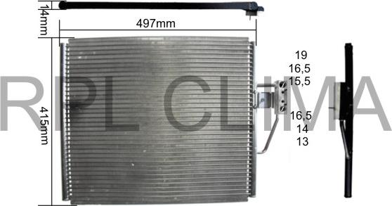 RPL QUALITY APCDBW5014 - Condensateur, climatisation droxauto.com