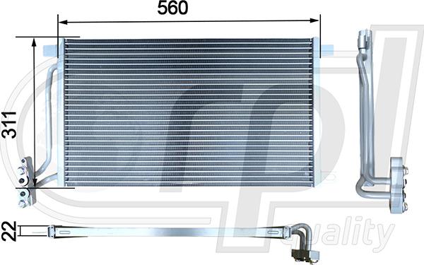 RPL QUALITY APCDBW5011 - Condensateur, climatisation droxauto.com