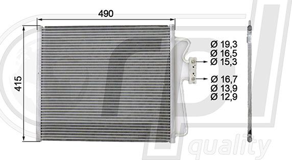 RPL QUALITY APCDBW5017 - Condensateur, climatisation droxauto.com