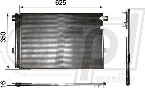 RPL QUALITY APCDBW5028 - Condensateur, climatisation droxauto.com