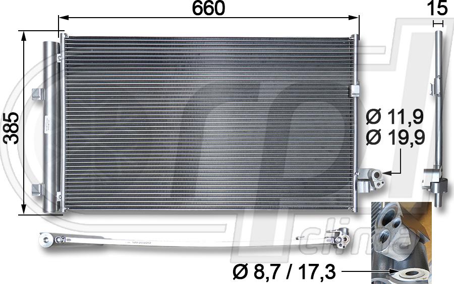 RPL QUALITY APCDBW0039 - Condensateur, climatisation droxauto.com