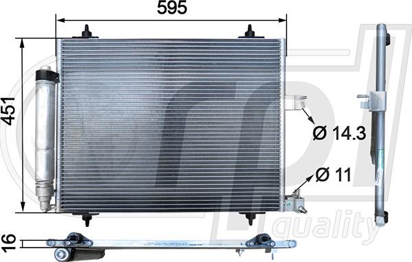 RPL QUALITY APCDCI5037 - Condensateur, climatisation droxauto.com