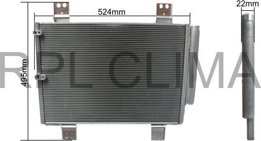 RPL QUALITY APCDDH5009 - Condensateur, climatisation droxauto.com