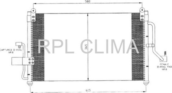 RPL QUALITY APCDDW0006 - Condensateur, climatisation droxauto.com