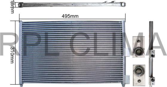 RPL QUALITY APCDFT5043 - Condensateur, climatisation droxauto.com