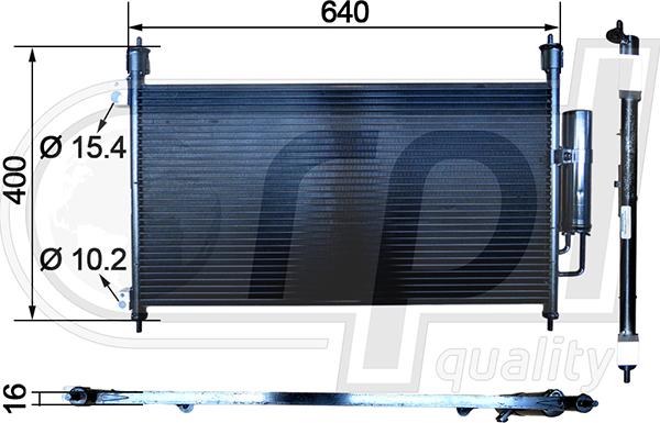 RPL QUALITY APCDHO5029 - Condensateur, climatisation droxauto.com