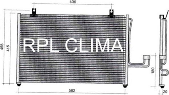 RPL QUALITY APCDKI0009 - Condensateur, climatisation droxauto.com