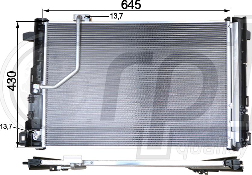RPL QUALITY APCDMB5064 - Condensateur, climatisation droxauto.com