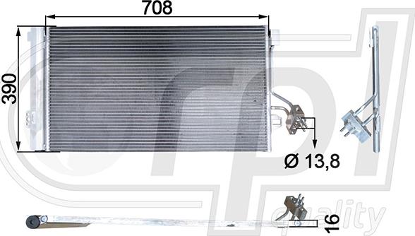 RPL QUALITY APCDMB5068 - Condensateur, climatisation droxauto.com