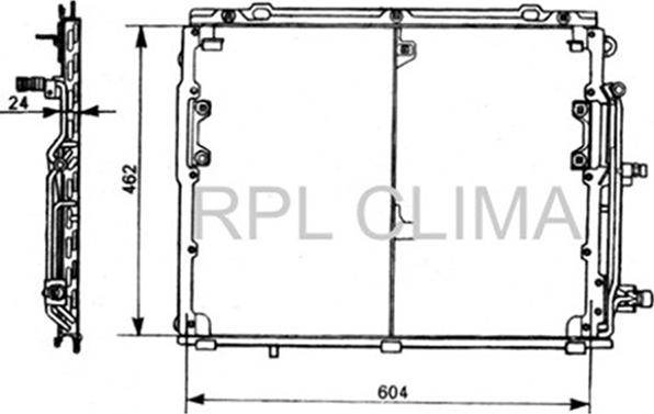 RPL QUALITY APCDMB0016 - Condensateur, climatisation droxauto.com