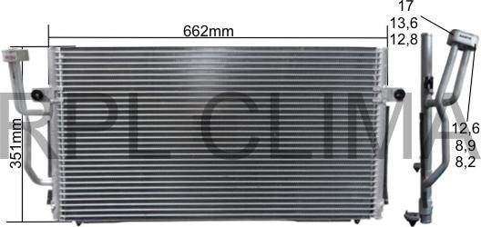 RPL QUALITY APCDMI5040 - Condensateur, climatisation droxauto.com