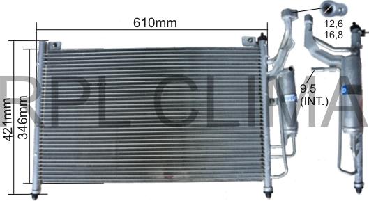 RPL QUALITY APCDMZ5035 - Condensateur, climatisation droxauto.com