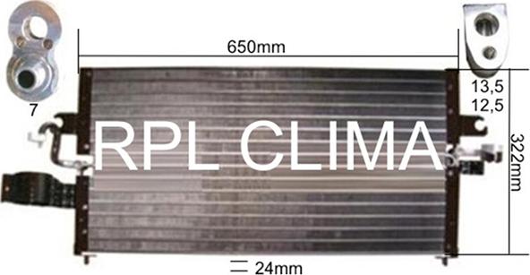 RPL QUALITY APCDNI0006 - Condensateur, climatisation droxauto.com