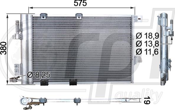 RPL QUALITY APCDOP5011 - Condensateur, climatisation droxauto.com