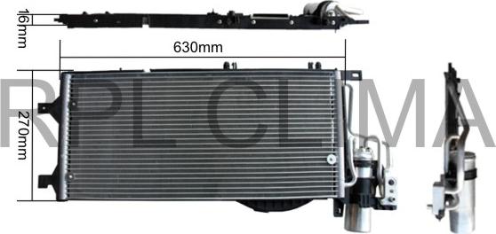 RPL QUALITY APCDOP5020 - Condensateur, climatisation droxauto.com