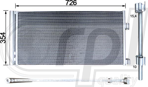 RPL QUALITY APCDRE5068 - Condensateur, climatisation droxauto.com
