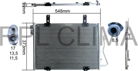 RPL QUALITY APCDRE5018 - Condensateur, climatisation droxauto.com