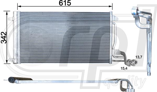 RPL QUALITY APCDSE5009 - Condensateur, climatisation droxauto.com
