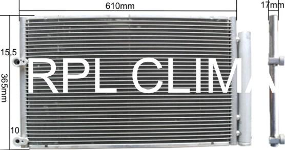 RPL QUALITY APCDTO5066 - Condensateur, climatisation droxauto.com