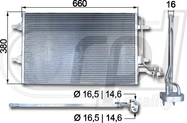 RPL QUALITY APCDVO5035 - Condensateur, climatisation droxauto.com