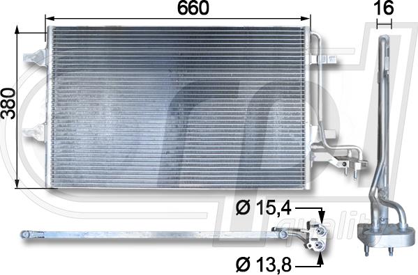 RPL QUALITY APCDVO5038 - Condensateur, climatisation droxauto.com