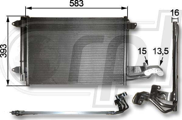 RPL QUALITY APCDVW5015 - Condensateur, climatisation droxauto.com