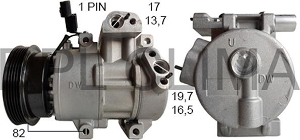 RPL QUALITY APCOHY0062 - Compresseur, climatisation droxauto.com