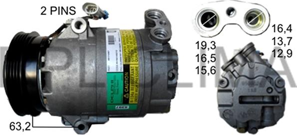 RPL QUALITY APCOOP0015 - Compresseur, climatisation droxauto.com