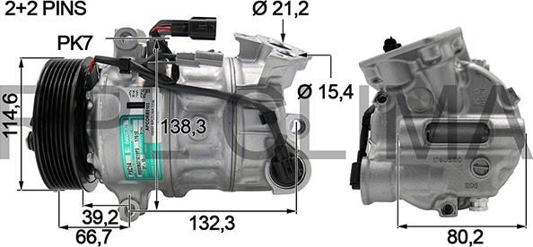 RPL QUALITY APCORE0103 - Compresseur, climatisation droxauto.com