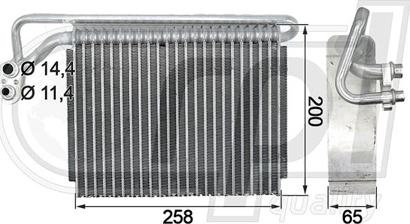 RPL QUALITY APEVBW5006 - Évaporateur climatisation droxauto.com