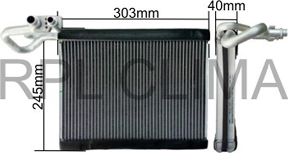 RPL QUALITY APEVBW0017 - Évaporateur climatisation droxauto.com