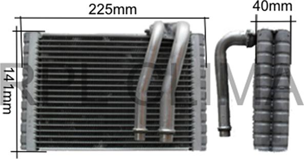 RPL QUALITY APEVFT0024 - Évaporateur climatisation droxauto.com