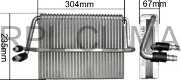 RPL QUALITY APEVMB5012 - Évaporateur climatisation droxauto.com