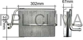 RPL QUALITY APEVMB5024 - Évaporateur climatisation droxauto.com