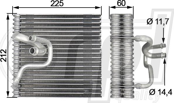 RPL QUALITY APEVOP5017 - Évaporateur climatisation droxauto.com