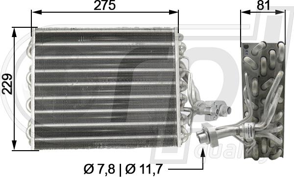 RPL QUALITY APEVVW5003 - Évaporateur climatisation droxauto.com