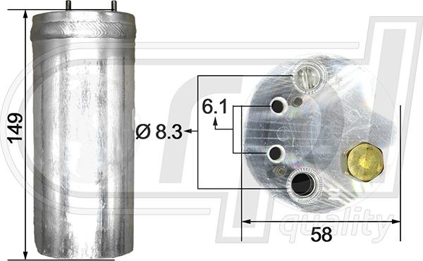 RPL QUALITY APFLHY0004 - Filtre déshydratant, climatisation droxauto.com
