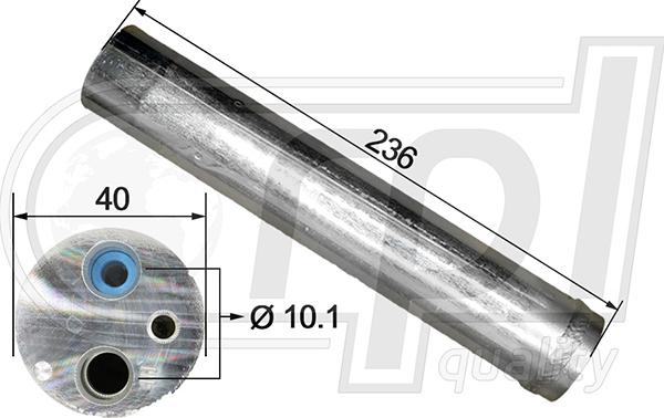 RPL QUALITY APFLNI0013 - Filtre déshydratant, climatisation droxauto.com