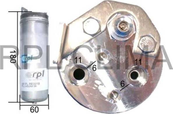 RPL QUALITY APFLRE0018 - Filtre déshydratant, climatisation droxauto.com