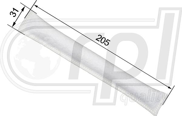 RPL QUALITY APFLUL2003 - Filtre déshydratant, climatisation droxauto.com