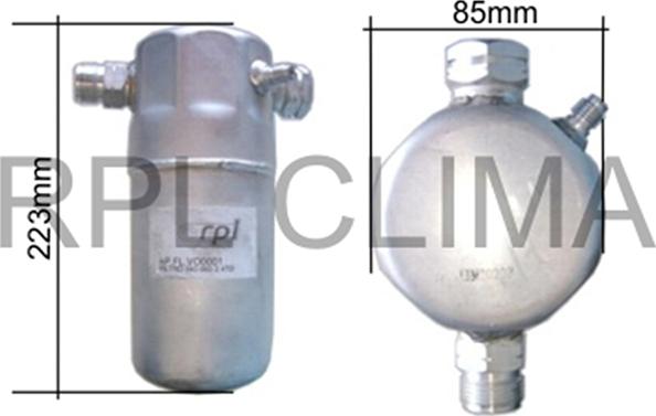 RPL QUALITY APFLVO0001 - Filtre déshydratant, climatisation droxauto.com