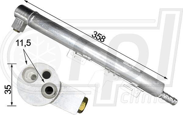 RPL QUALITY APFLVO0023 - Filtre déshydratant, climatisation droxauto.com