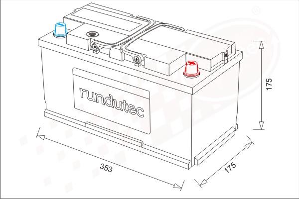 RUTEC RNU088RKN - Batterie de démarrage droxauto.com