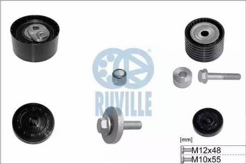 Ruville 5555556 - Kit de galets, courroie de distribution droxauto.com