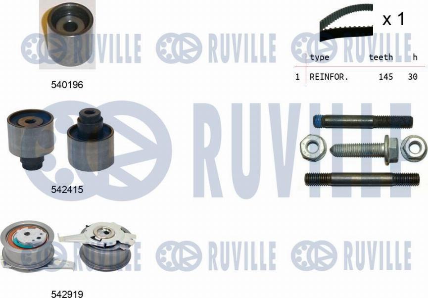 Ruville 550498 - Kit de distribution droxauto.com