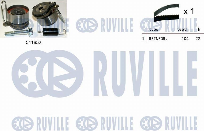 Ruville 550409 - Kit de distribution droxauto.com