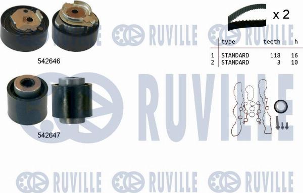 Ruville 550522 - Kit de distribution droxauto.com
